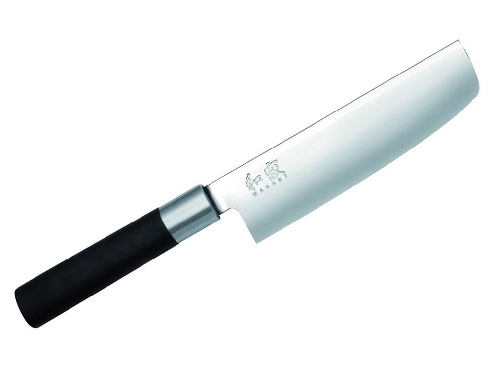 Nóż stalowy KAI Wasabi Black Nakiri 16,5cm