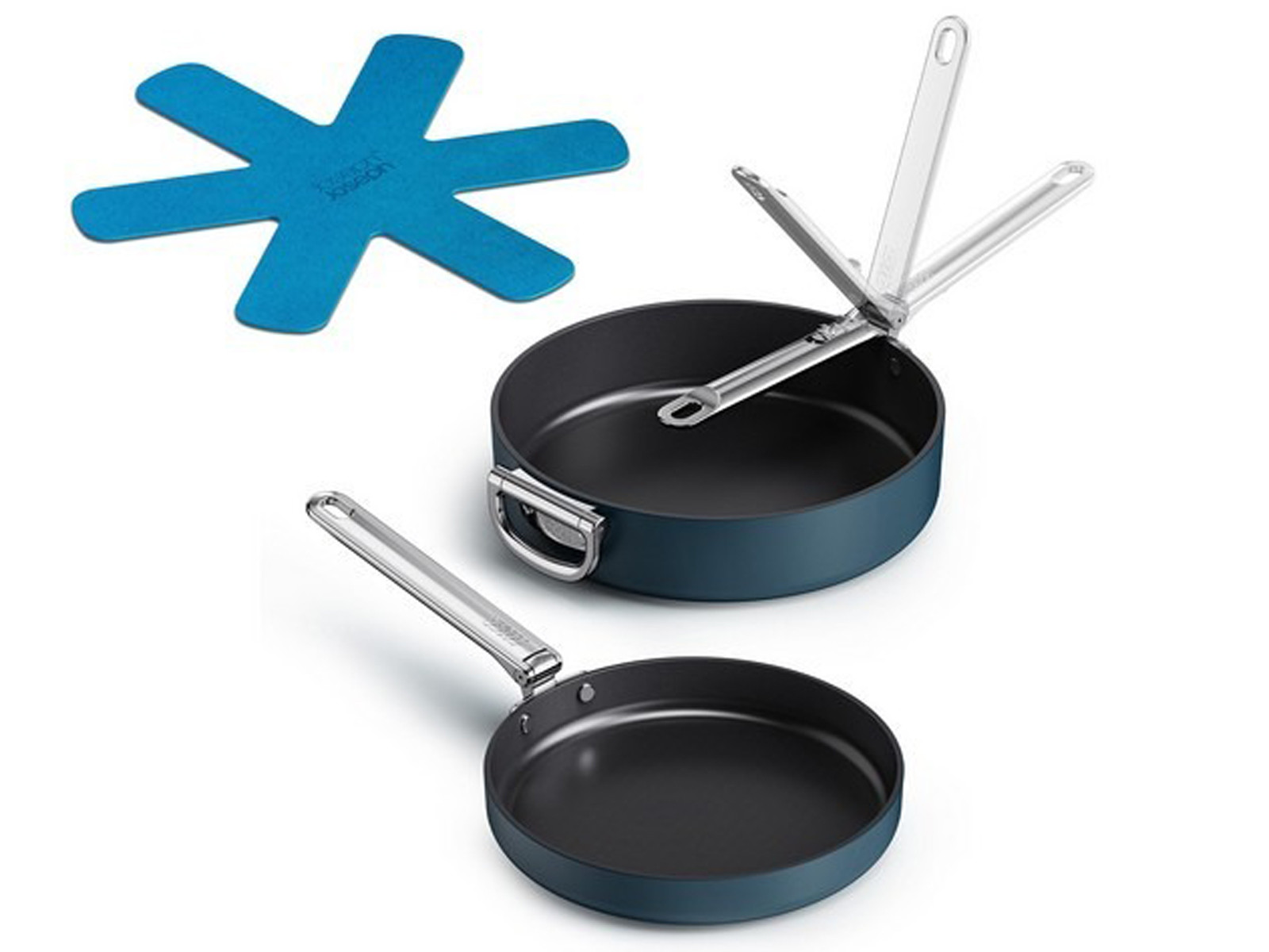 Zestaw patelni x2 Joseph Joseph Space 3 elementy