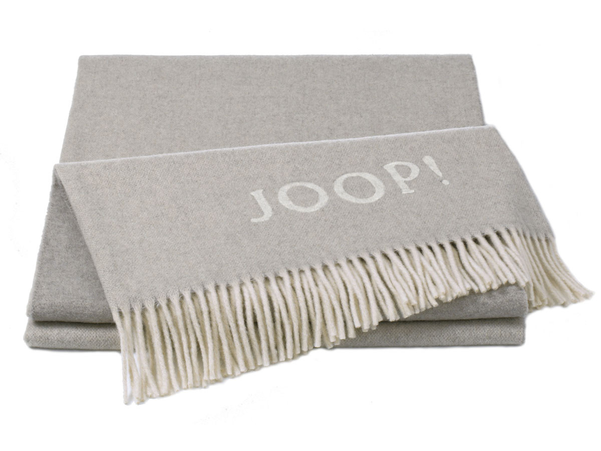 Pled Joop Wool Fine Natur Silver 130x180
