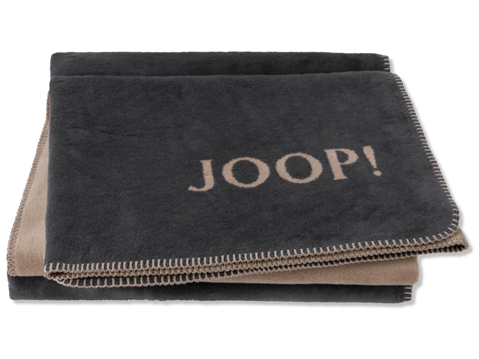 Koc Joop Doubleface Uni Antrazit-Caramel 150x200