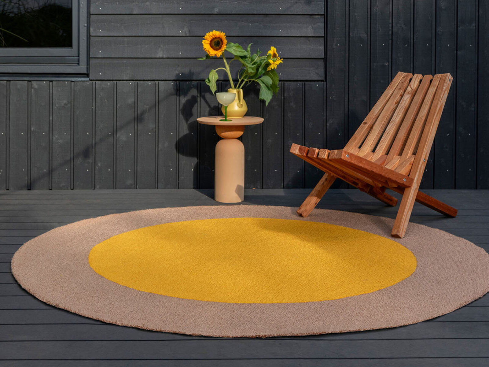 Dywan zewnętrzny Brink&Campman Festival Yellow o150