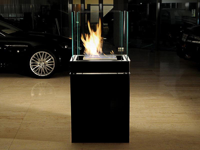 Biokominek Radius Semiflame Shine Black L