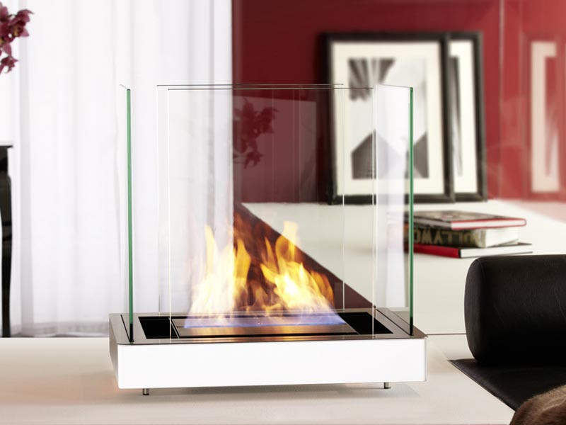 Biokominek Radius Topflame Matt White