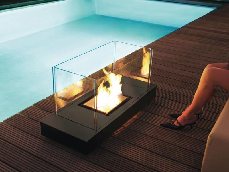 Biokominek Radius Uniflame Black L