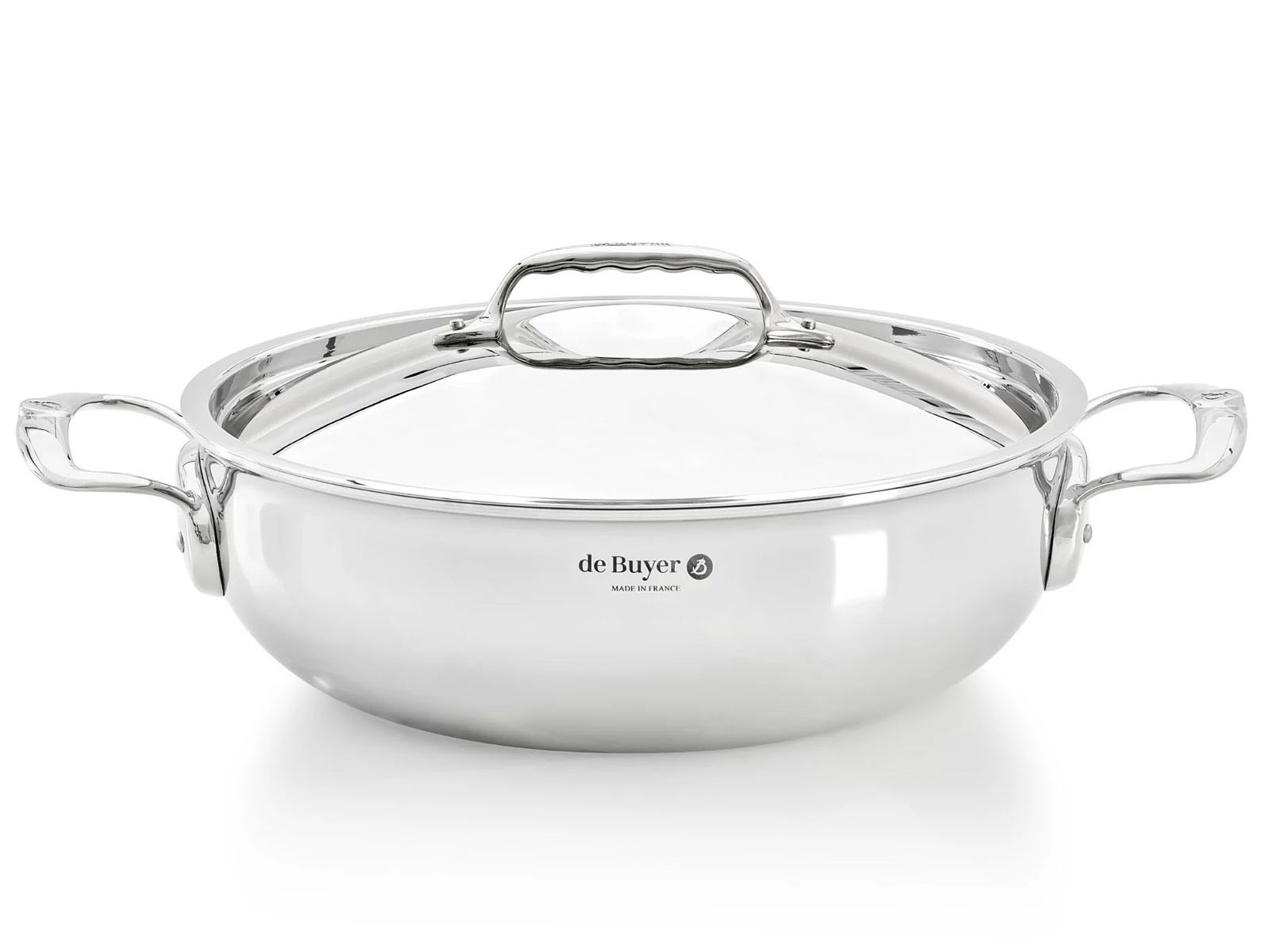 Garnek De Buyer Affinity 4,9L 28cm niski z pokrywką