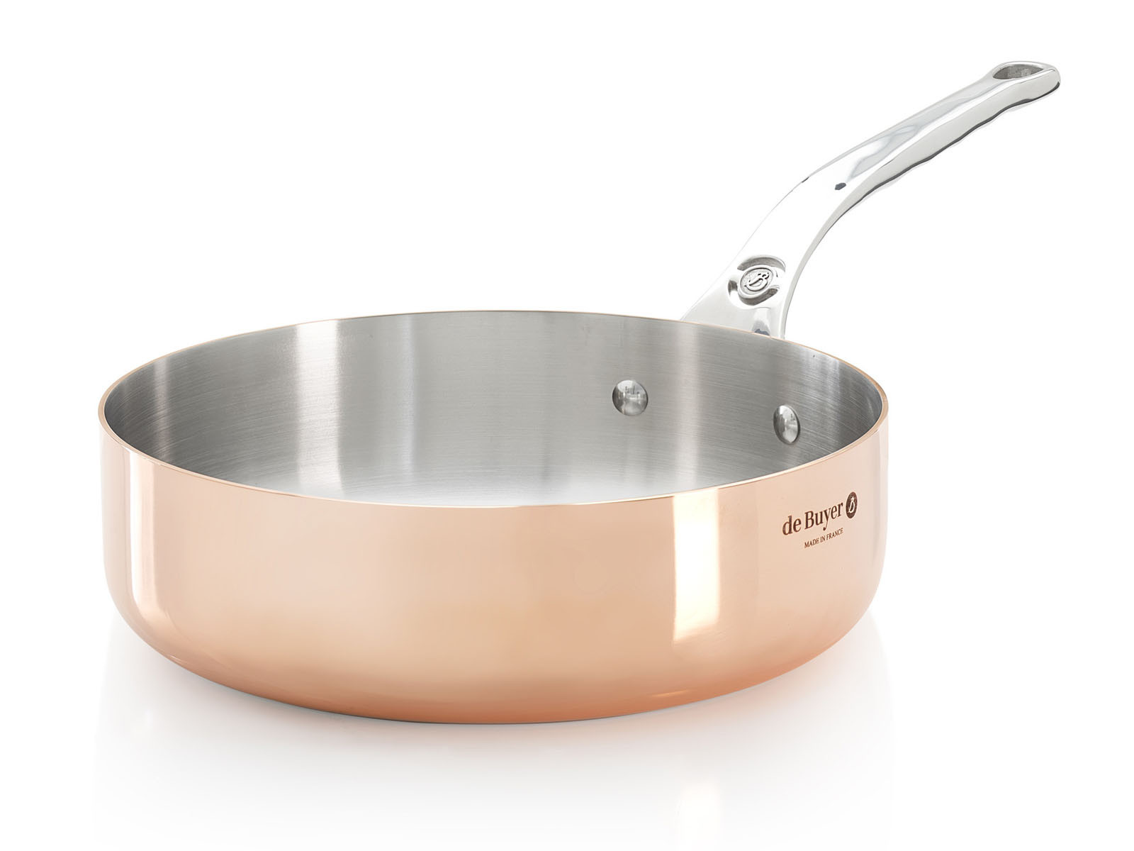 Garnek De Buyer Prima Matera Copper Rondel Niski 3L Ø24cm