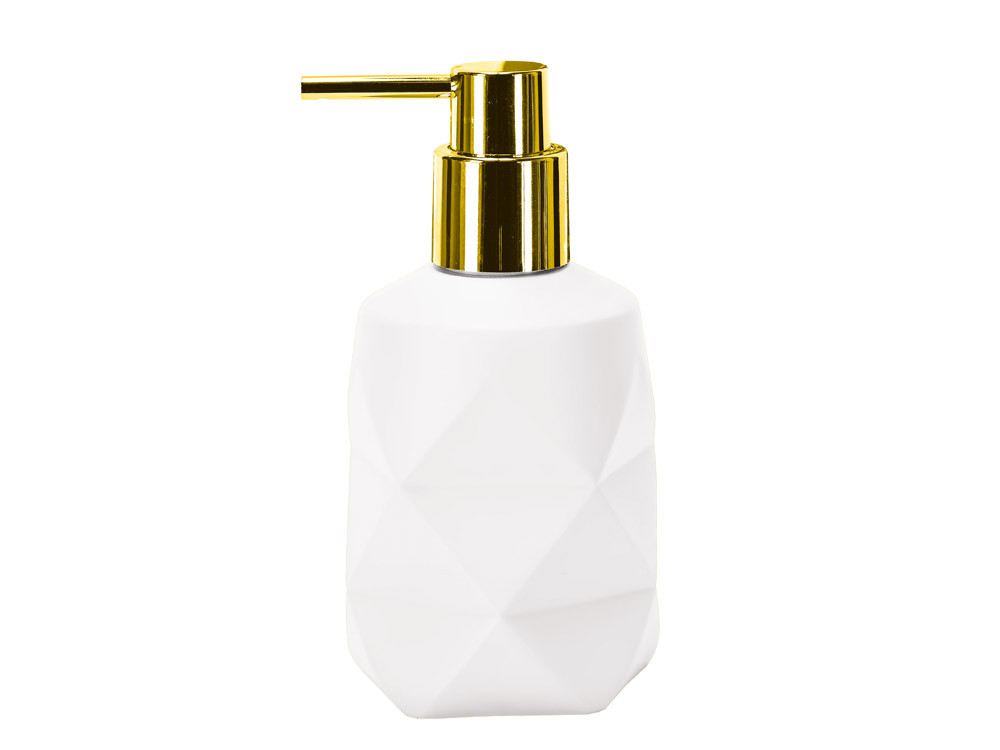 Dozownik do mydła KW Golden Crackle White