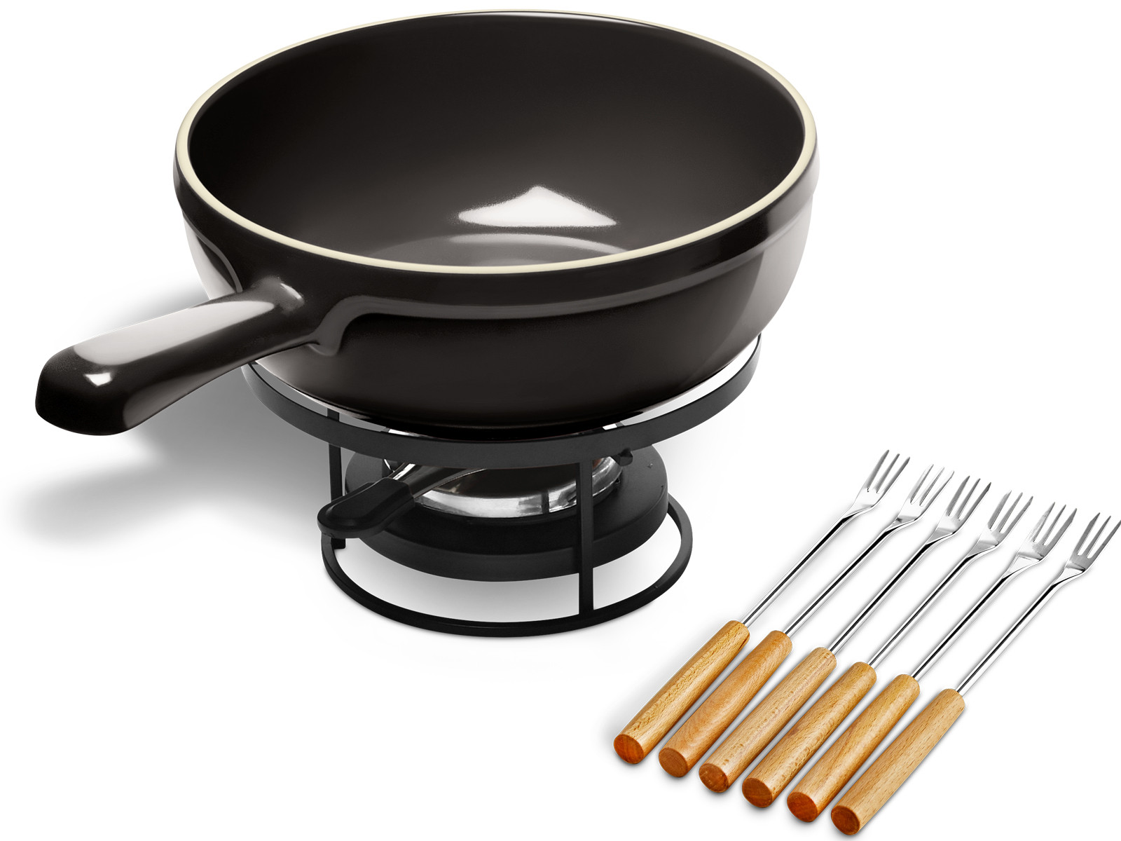 Zestaw do fondue Emile Henry Black 2,5l