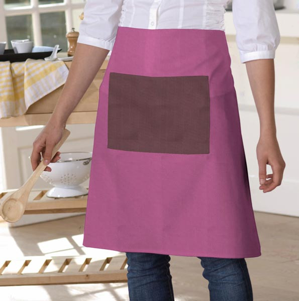 Fartuch kuchenny zapaska z kieszonką Chef Purple-Wine