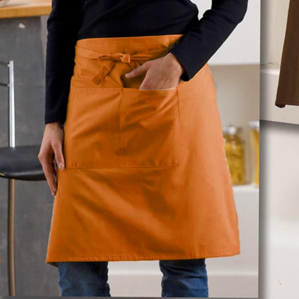 Fartuch kuchenny zapaska z kieszonką Chef Uni Orange