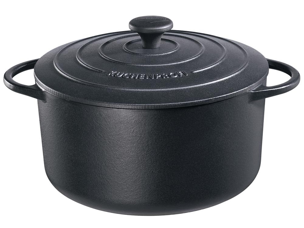Garnek żeliwny Kuchenprofi Provence Black 5,3 L