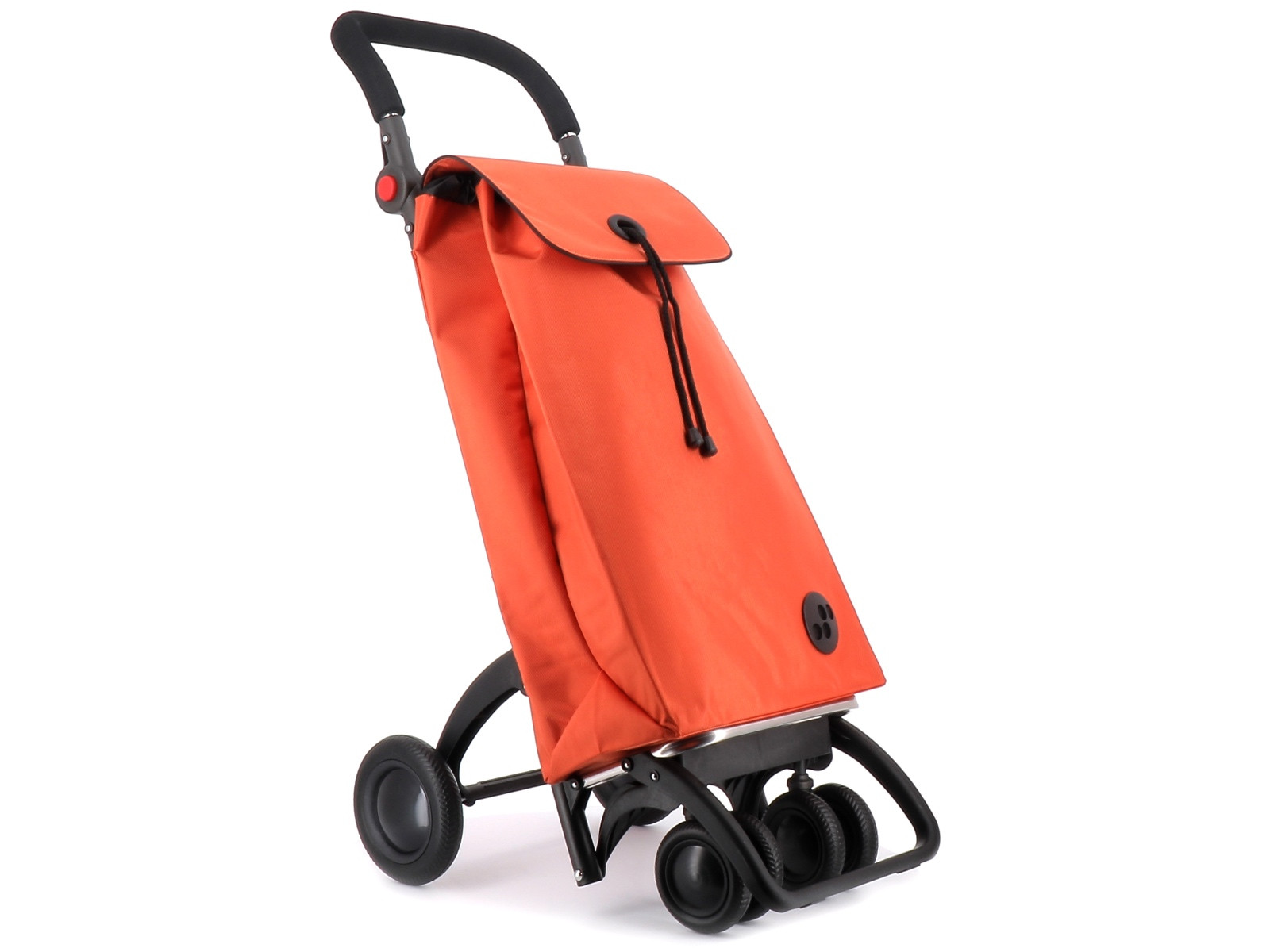 Wózek na zakupy Rolser I-Bag 4.2 TOUR Plus Orange / dwukierunkowy składany regulowany skrętny