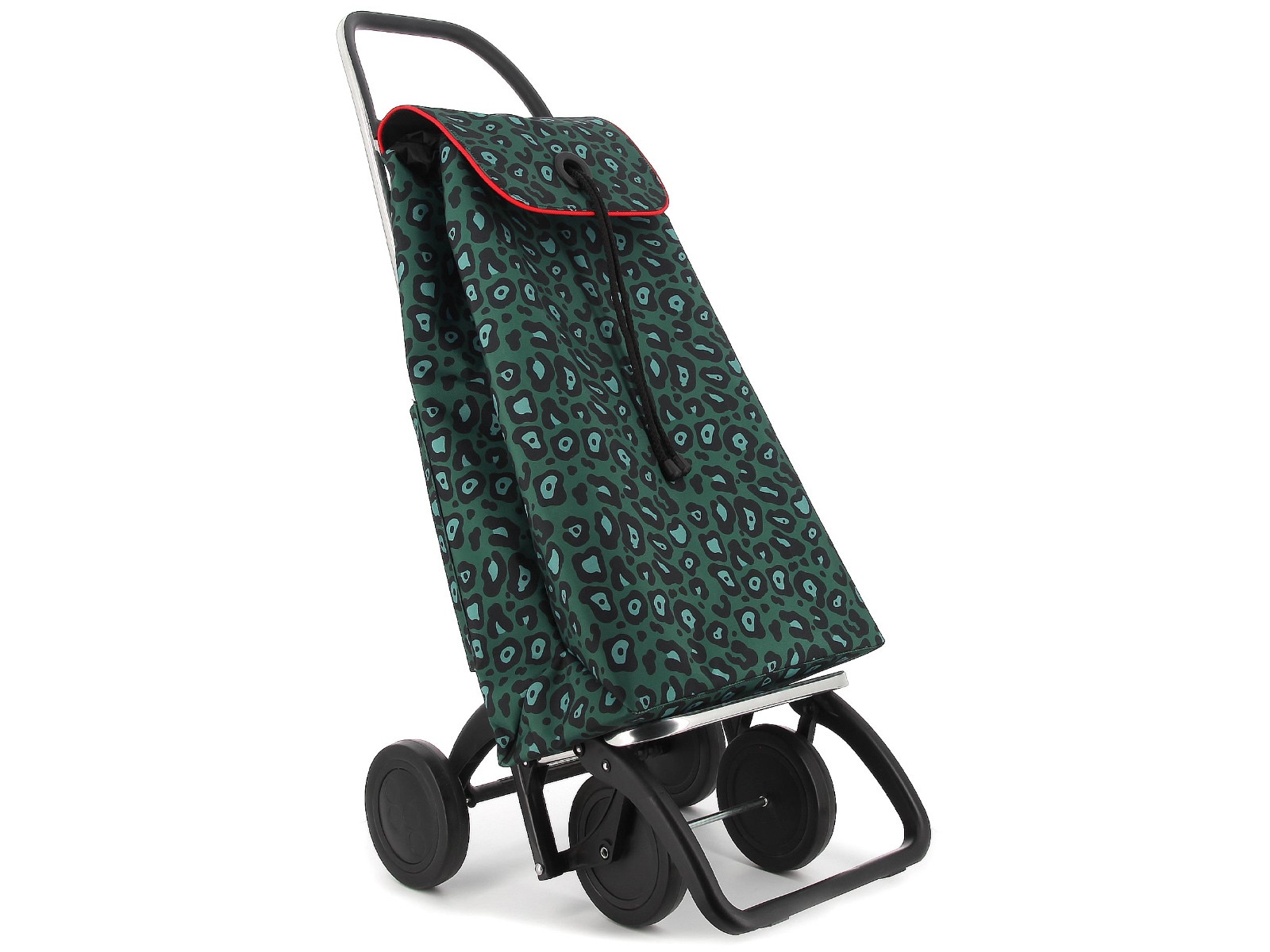 Wózek na zakupy Rolser I-Max 4 Wild Green / dwukierunkowy