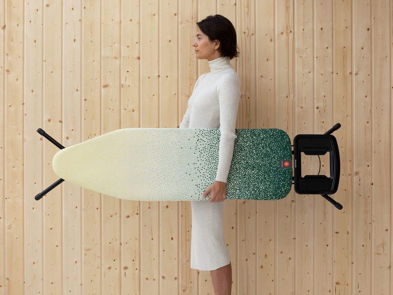 Deska do prasowania Brabantia B 124x38 New Dawn z dużą podstawką na żelazko