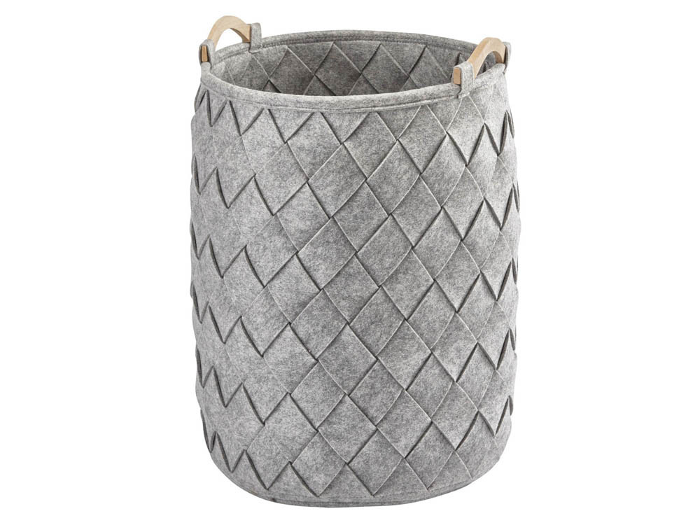 Kosz na bieliznę Aquanova Amy Silver Grey