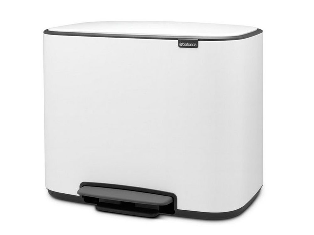 Kosz na śmieci Brabantia Bo Pedal White 34L (11L+23L)