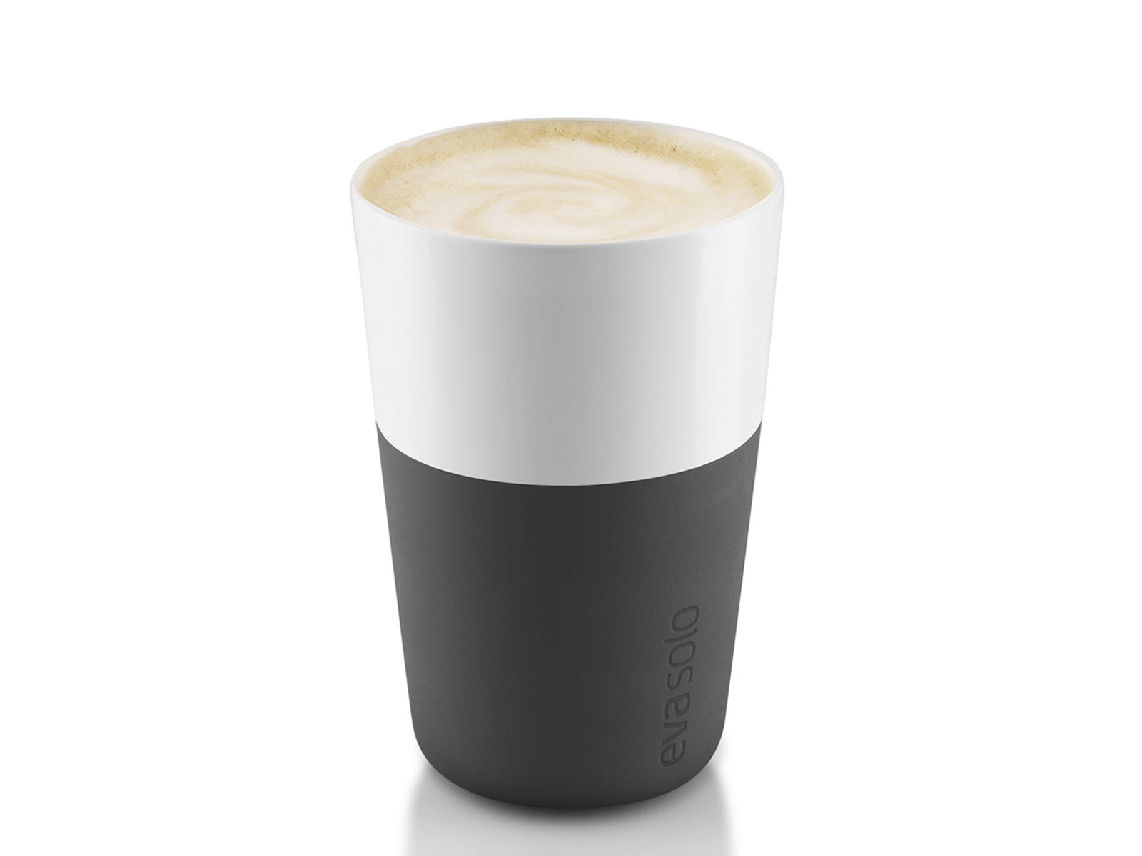 Kubek z silikonową osłoną 2 szt Eva Solo Latte Carbon 360ml