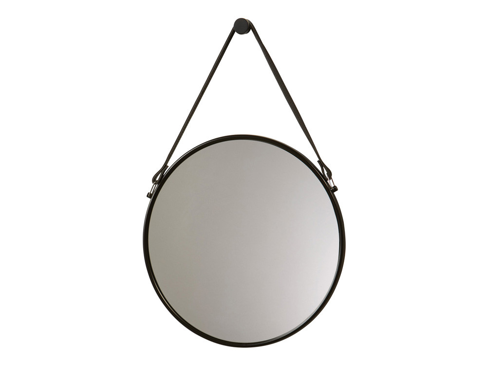 Lustro ścienne Aquanova Thymo Black Ø47 cm