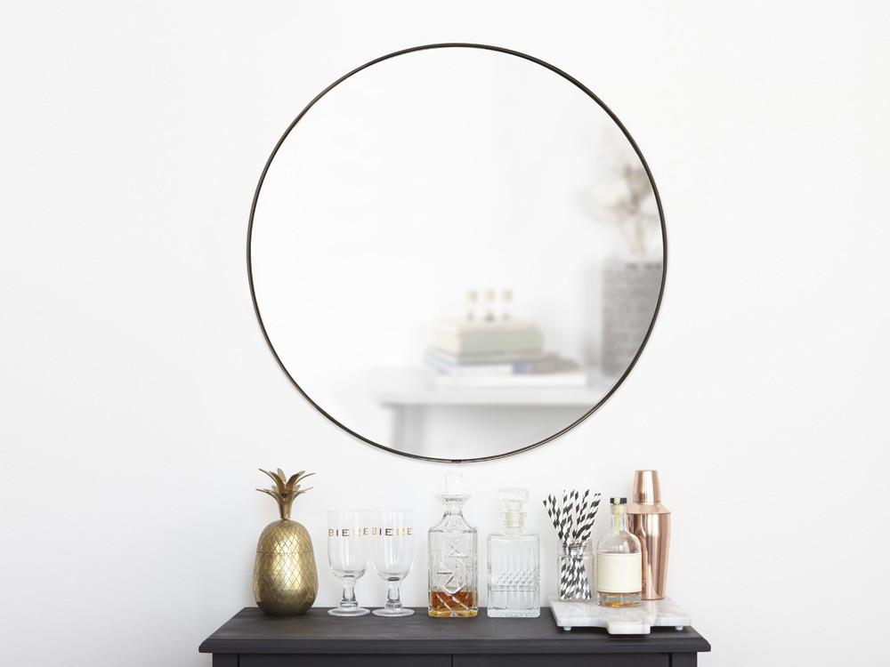 Lustro ścienne Umbra Hubba Titanium L