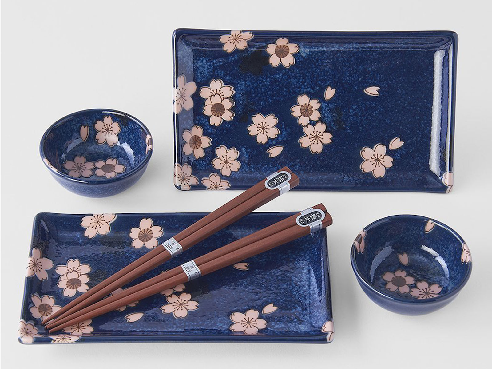 Zestaw do sushi Made In Japan Sakura Blue - dla 2 osób