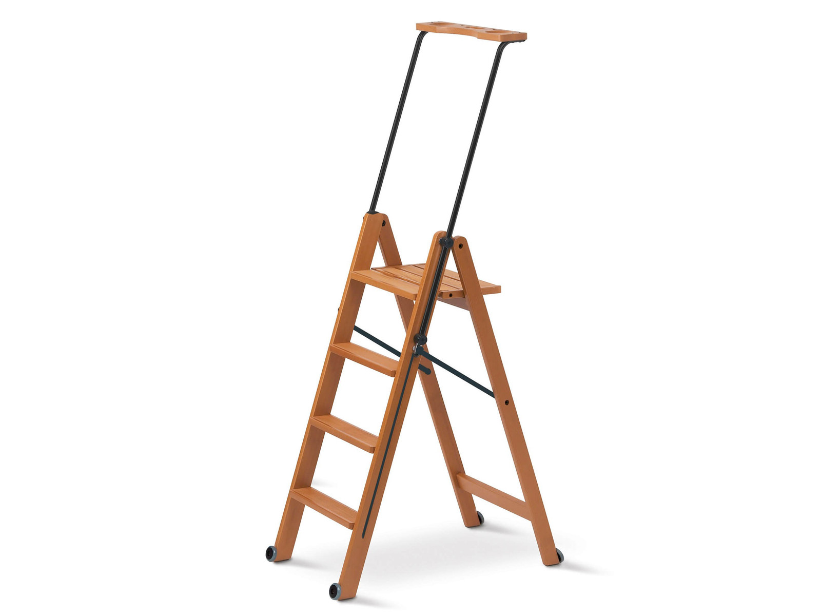 Drabina Arredamenti Tuscania 4 z podpórką i kółkami