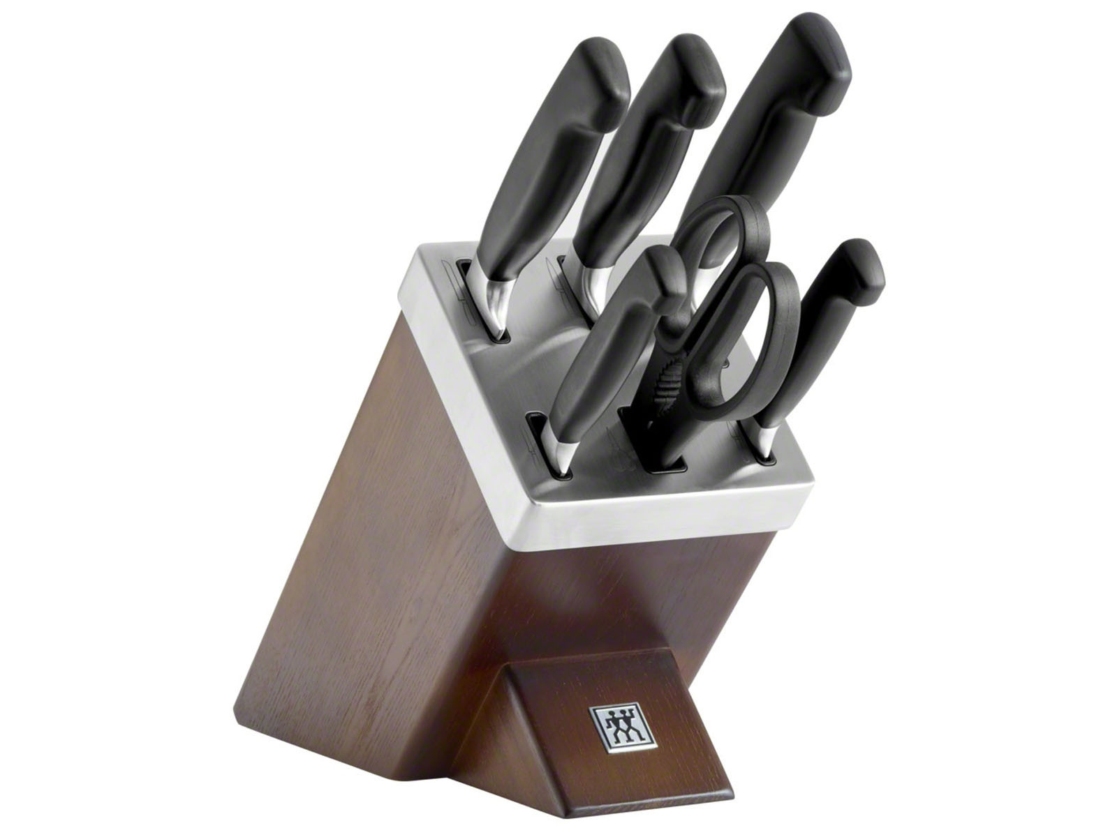 Noże w bloku samoostrzącym Zwilling Four Star Wood x6