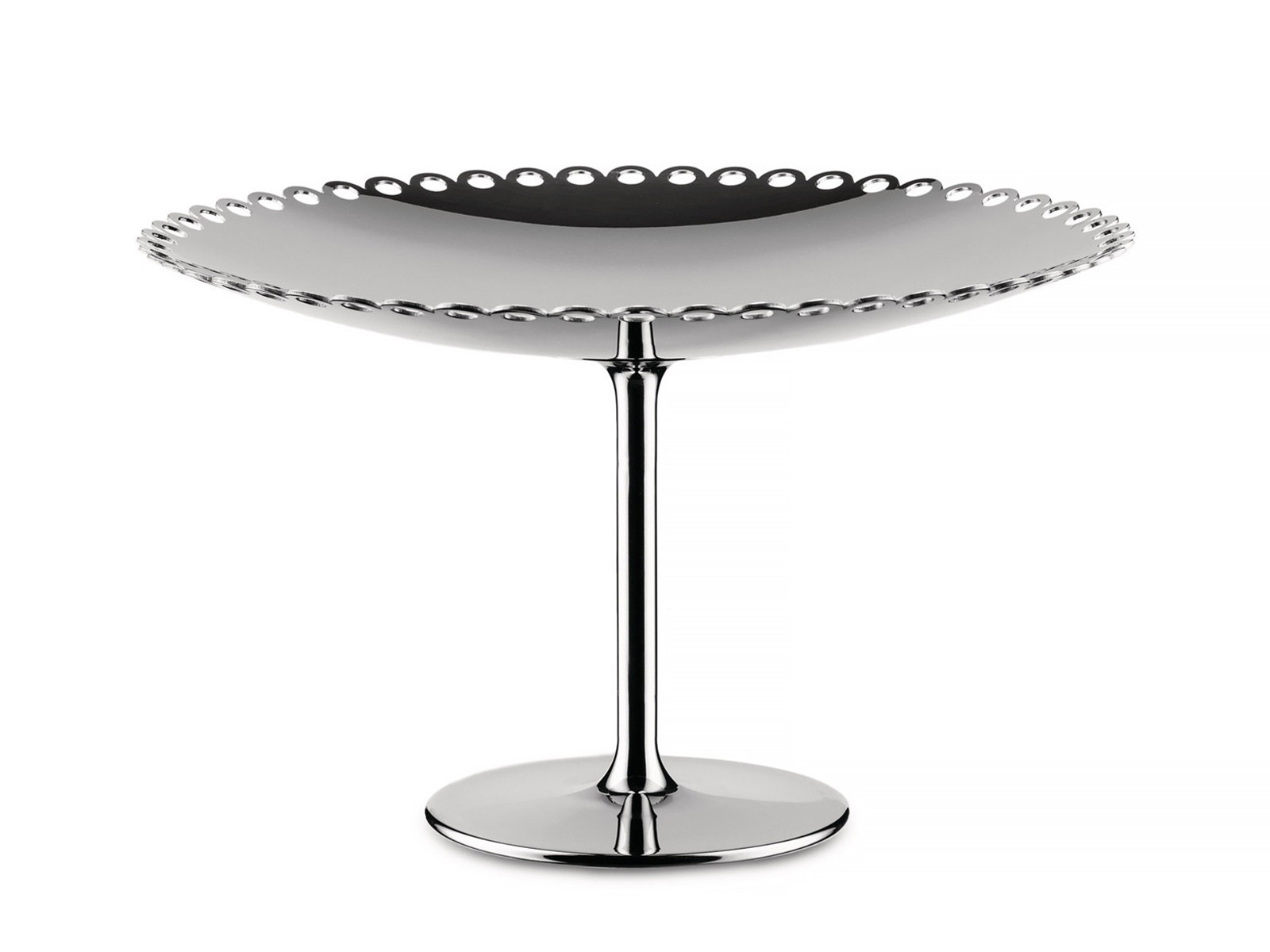 Patera do serwowania Alessi Tornitore Matto Edges Chrom