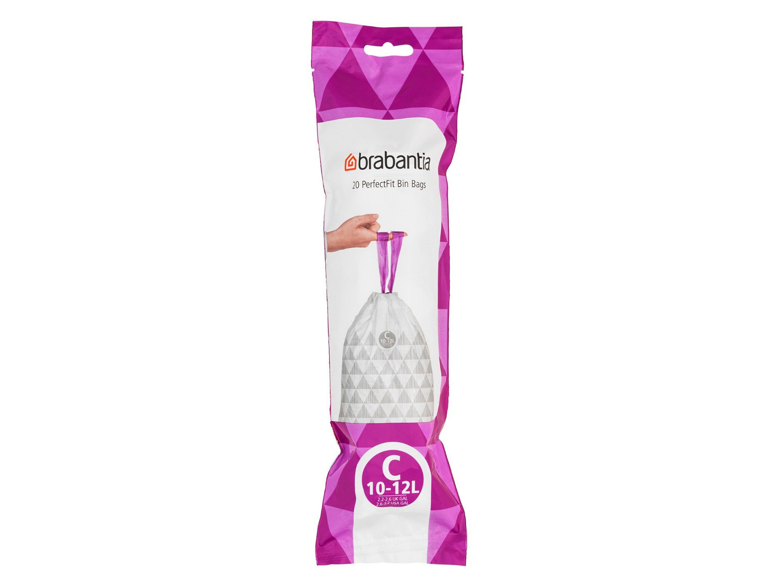 Worki na śmieci Brabantia PerfectFit Bags C 10-12L White 20szt