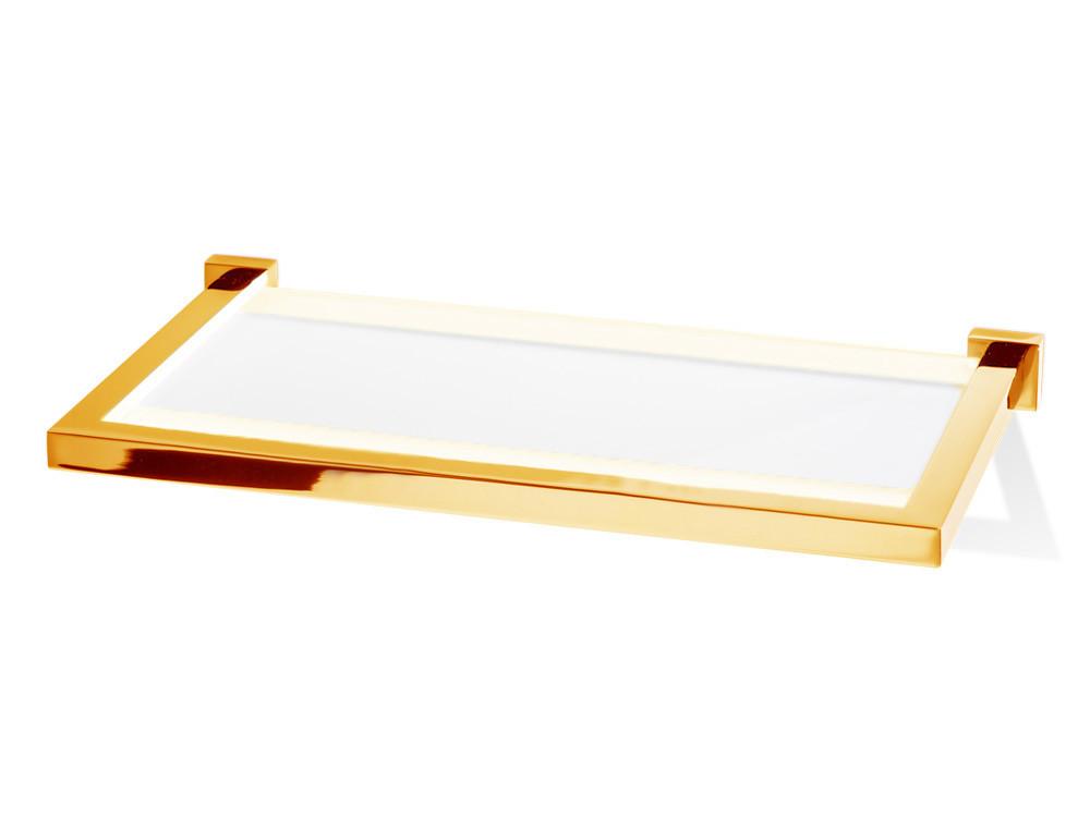 Półka łazienkowa ścienna Decor Walther Corner CO GLA 30 Gold