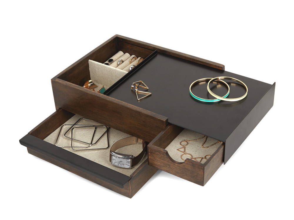 Pudełko na biżuterię Umbra Stowit Walnut