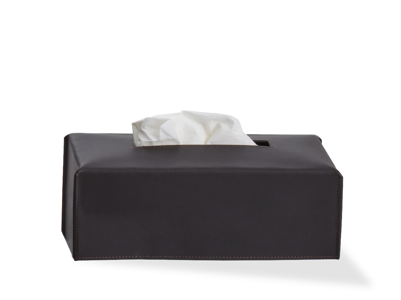 Pudełko na chusteczki Decor Walther Nappa KB Leather Black Brown