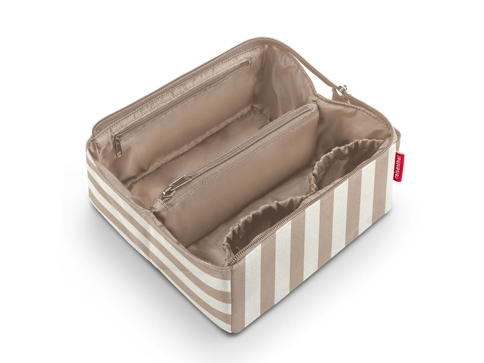 Kosmetyczka rozkładana Reisenthel Fold Case Summerstripes Coffee