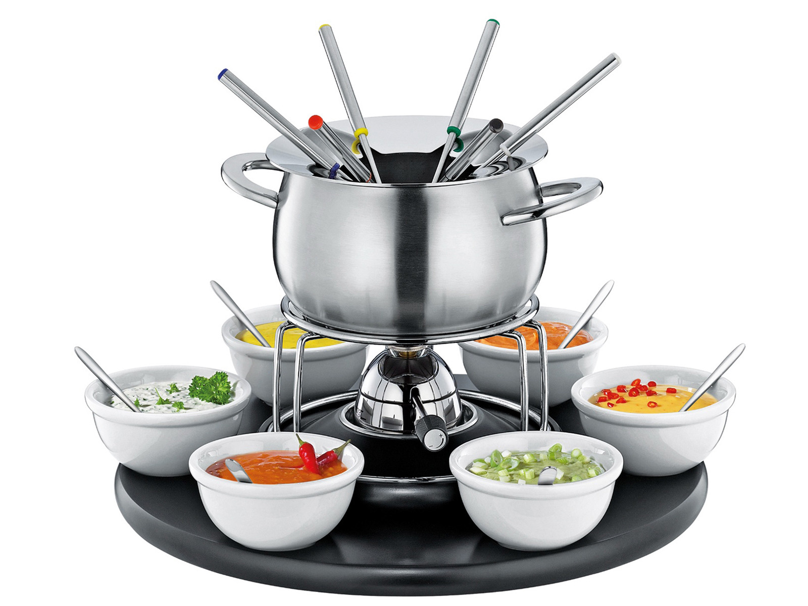 Zestaw do fondue z karuzelą Spring Fondue IND 2l dla 6 osób