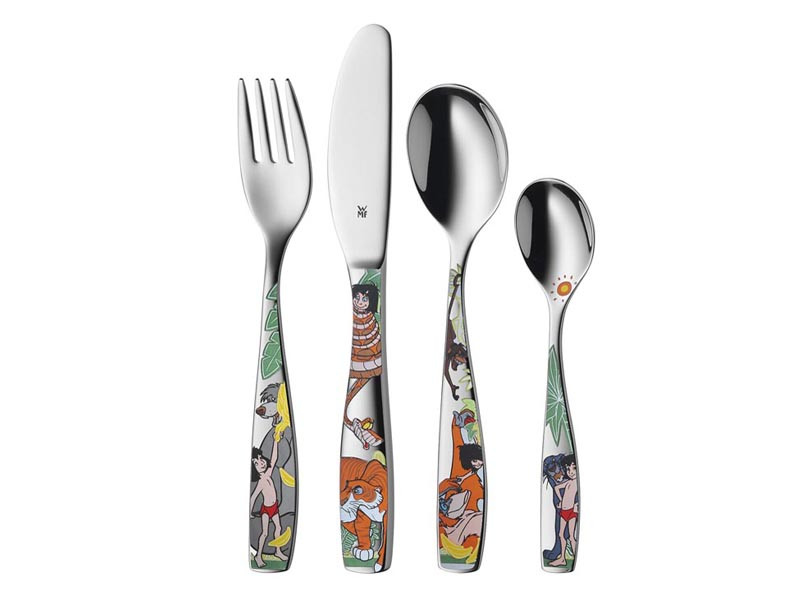 Sztućce stołowe dla dzieci x4 WMF Księga Dżungli Zestaw