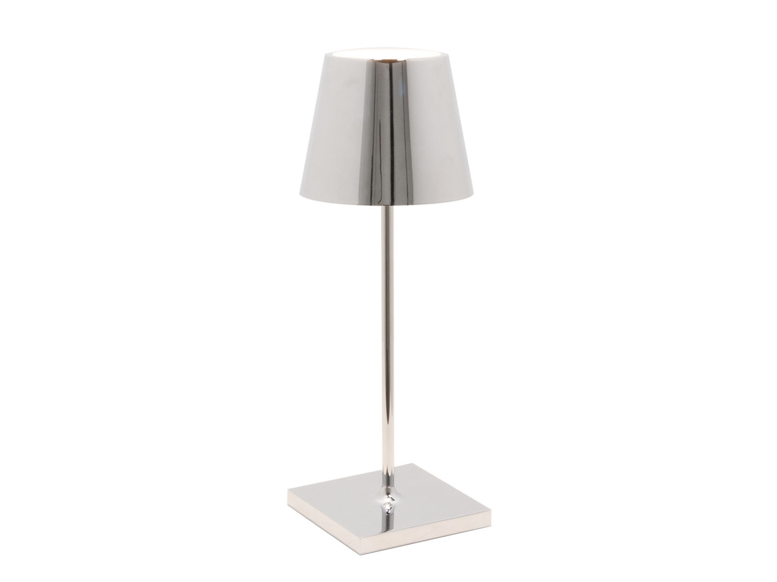 Lampa Zafferano Poldina LED Table 30 Silver Glossy