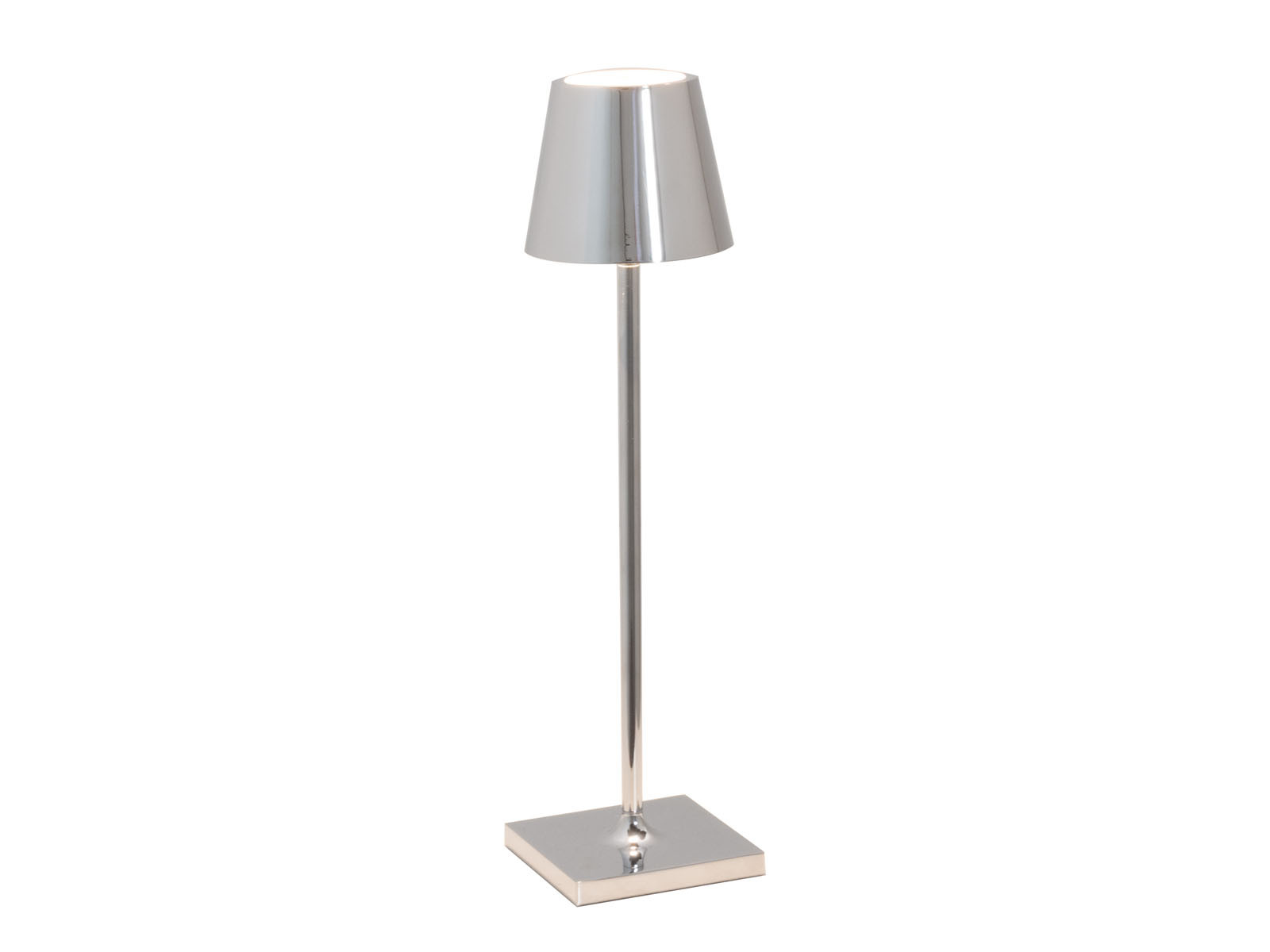 Lampa Zafferano Poldina LED Table 27 Silver Glossy