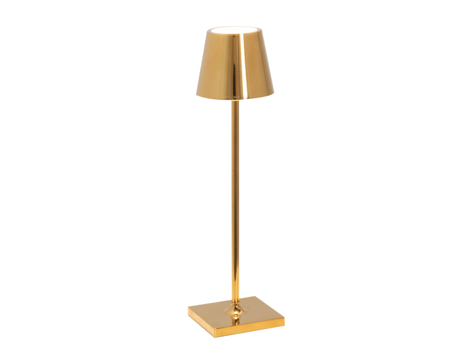 Lampa Zafferano Poldina LED Table 27 Gold Glossy