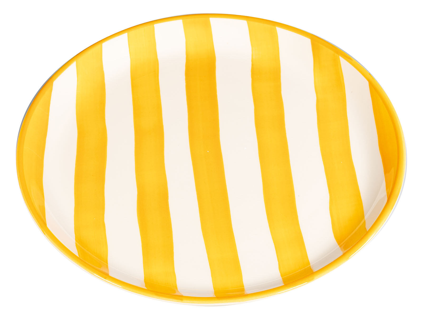 Talerz Zafferano Lido Righe Stripes Yellow 28cm