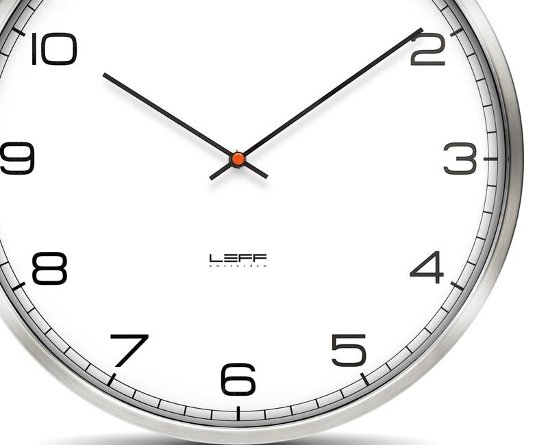 Zegar LEFF one35 steel white arabic
