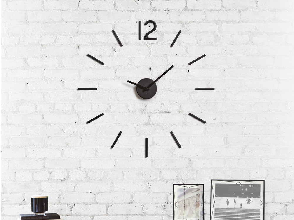 Zegar ścienny 13-częściowy Umbra Blink Black