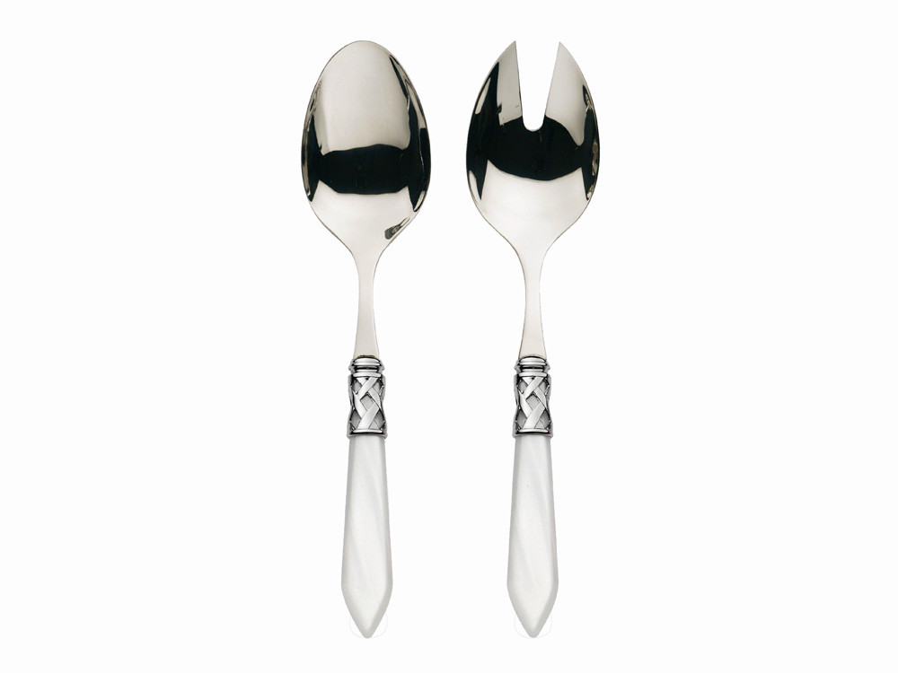 Zestaw do sałatek x2 Bugatti Aladdin Chrome White