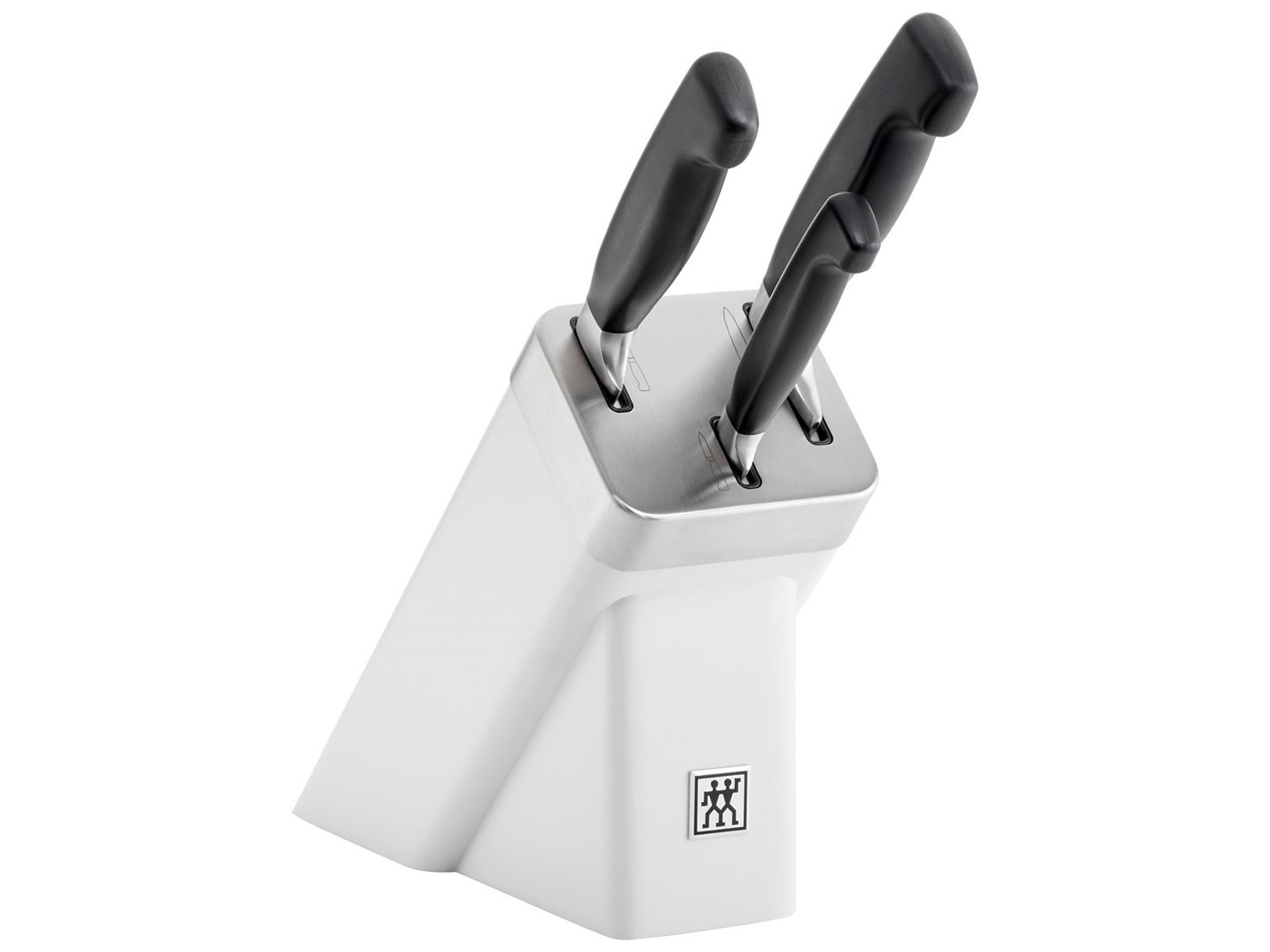 Zestaw noży w bloku samoostrzącym Zwilling Four Star White x3