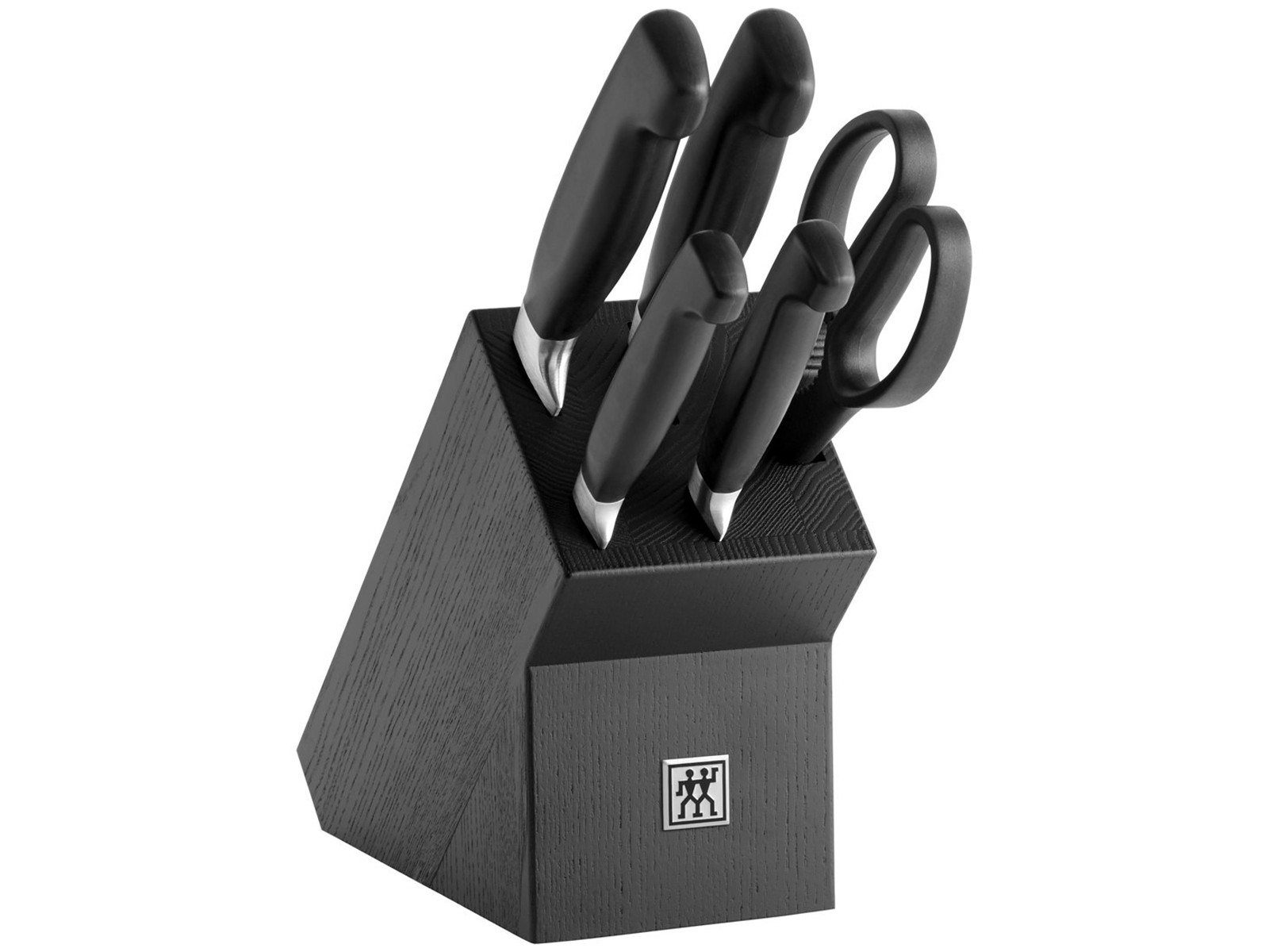 Zestaw noży w bloku Zwilling Four Star Black 5 elementów