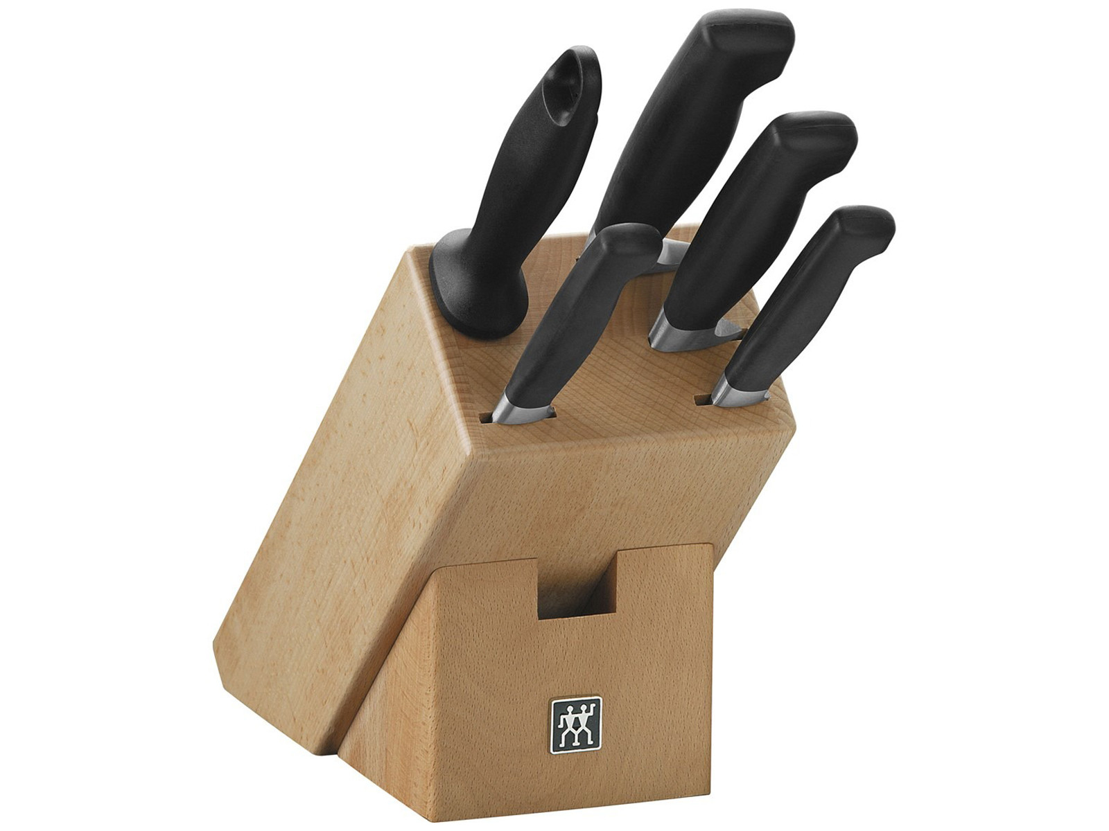 Zestaw noży w bloku Zwilling Four Star Wood 5 elementów