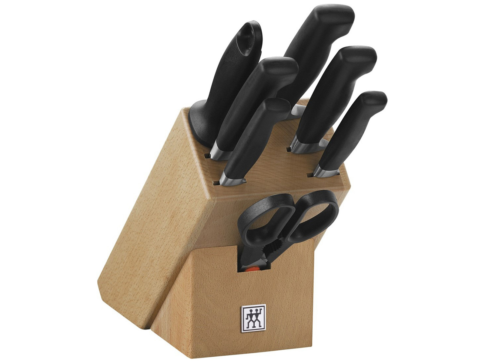 Zestaw noży w bloku Zwilling Four Star Wood 7 elementów