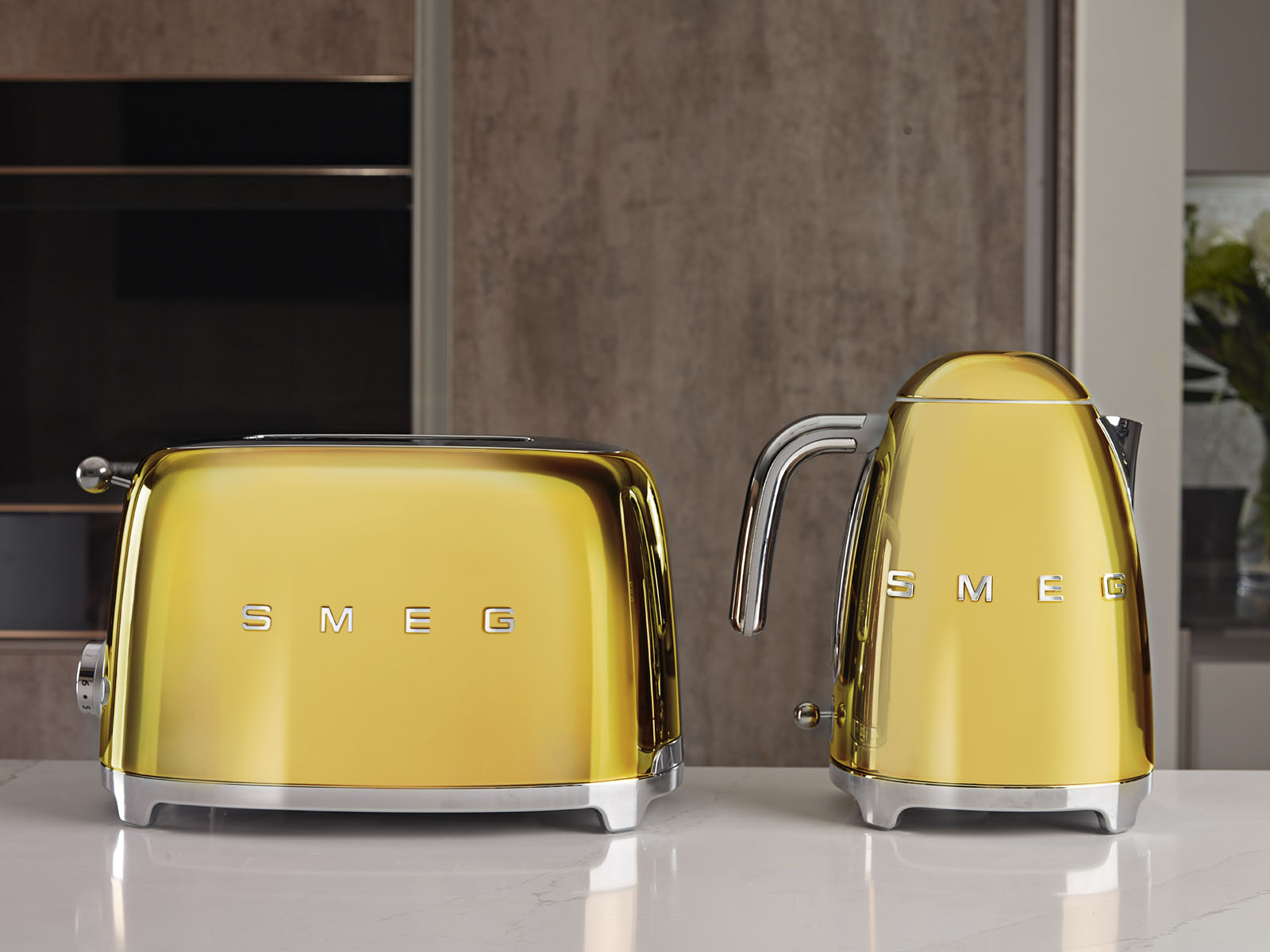 Toster SMEG 50's Style 2Toast Gold w Calvado